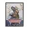 Stupell Industries Regal Safari Elephant with Pink Bath Tub in Black Frame Wall Art
